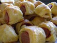 Mini folhado de Salsicha - Coquetel